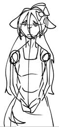 Some random sketch of Elvira (my character)
